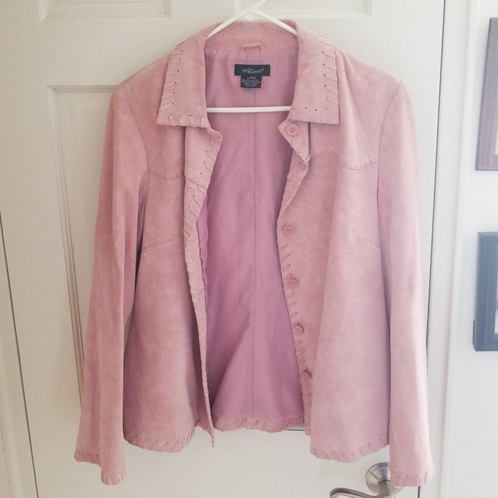 Willi Smith Pink Leather Jacket
